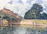 Bridge at Hampton Court,, Alfred Sisley